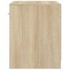 vidaXL Bedside Cabinet Set of 2 Oak Engineered wood, MDF Small