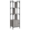 vidaXL Bookcase Grey Sonoma Engineered wood, steel Tall Bookcase