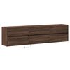vidaXL TV Wall Cabinet Brown oak Engineered wood 70.9 in TV Wall Cabinet