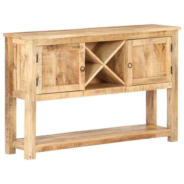 vidaXL Sideboard Natural Mango Wood Rough Mango Wood Medium Storage