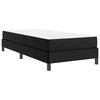 vidaXL Bed Frame with Mattress Black 31.50 x 78.74 in Fabric