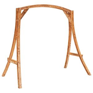 vidaXL Swing Frame Teak Finish Solid Bent Wood Large Durable
