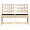 vidaXL Garden Planter Beige 80.12 x 21.26 x 60.04 in Solid Fir Wood