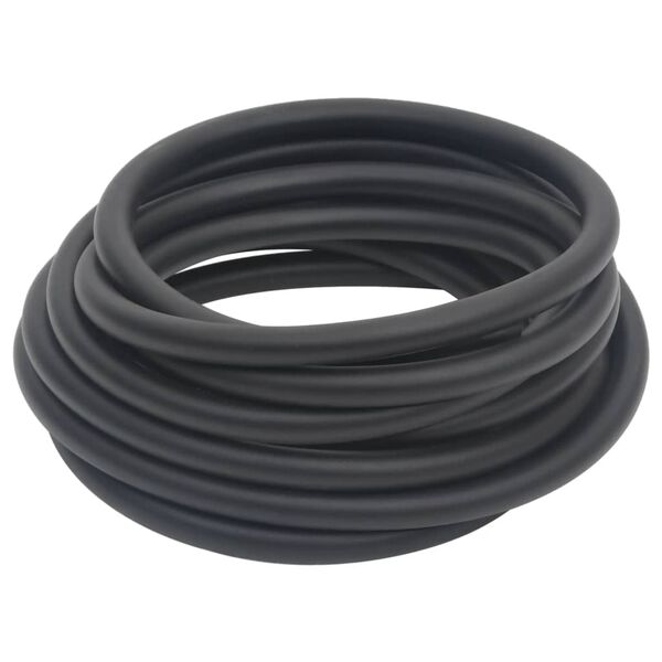 vidaXL Hybrid Air Hose Black 0.6" 16.4' Rubber and PVC