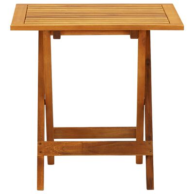vidaXL Bistro Table 18.1"x18.1"x18.5" Solid Acacia Wood