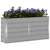 vidaXL Planter Light Grey 160 x 40 x 75 cm Steel