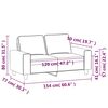 vidaXL 2-seater Sofa Cream 100% polyester, metal, textilene