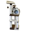 Kerbl Cat Scratching Post Brown and Beige Wood 50 in tall Durable