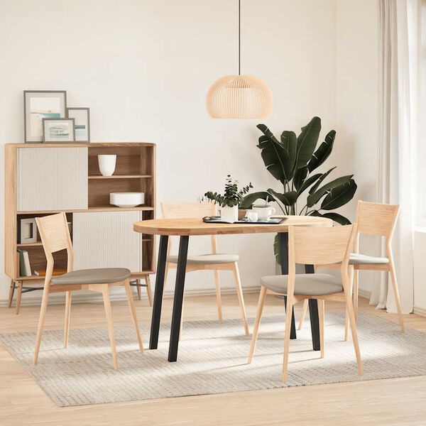 vidaXL Coffee Table Leg Black Powder-coated steel 28.3 in tall Durable