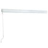 Awning Manual White 137.80" x 98.43" Metal