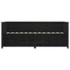 vidaXL Day Bed Black Solid Pine Wood