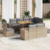 vidaXL Garden Sofa Set Beige