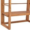 vidaXL Shelving Unit Natural teak Solid teak wood Medium