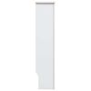 vidaXL Radiator Cover White 44.1"x7.5"x32.1" MDF