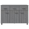 vidaXL Sideboard Dark Grey Solid Pine Wood, MDF Medium Buffet Sideboard