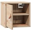 vidaXL Wall Cabinet Natural wood Solid pine wood Compact Wall Cabinet