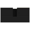 vidaXL Bathroom Cabinet Black Engineered wood, iron Medium