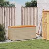 vidaXL Garden Storage Box Beige and Brown