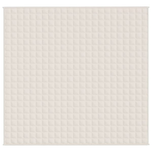 vidaXL Weighted Blanket Light cream