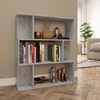 vidaXL Book Cabinet Concrete Grey Engineered Wood Medium Book Cabinet