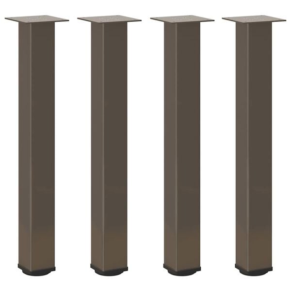 vidaXL Coffee Table Leg Natural Steel Powder-coated steel 3.1 in