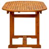 vidaXL Garden Table Natural wood Solid Acacia wood Medium Extendable