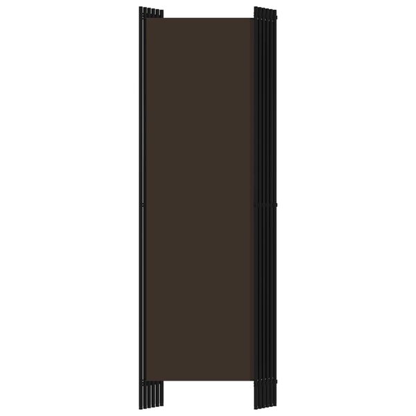 vidaXL 6-Panel Room Divider Brown 118.1"x70.9"
