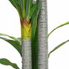 vidaXL Artificial Dracaena Tree Green PEVA, Bamboo, Plastic, Cement Medium