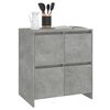 vidaXL Sideboard Concrete Gray 27.6"x16.1"x29.5" Engineered Wood