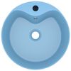 vidaXL Luxury Wash Basin with Overflow Matt Light Blue 14.2x5.1" Ceramic