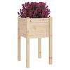 vidaXL Planter Natural Wood Solid pinewood Medium Durable Planter