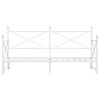 vidaXL Daybed With Trundle White Steel 35.4x74.8 in for mattress size