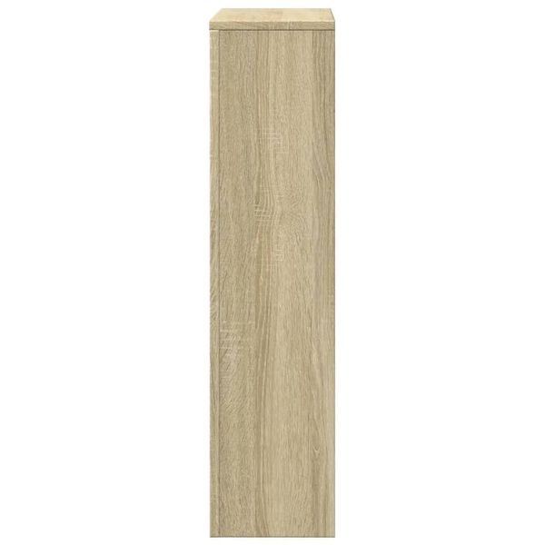 vidaXL Radiator Cover Sonoma Oak 40.9x7.9x32.3" Engineered Wood