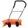 vidaXL Snow Shovel Orange, Silver, Black