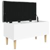 vidaXL Storage Bench White Engineered wood Standard Storage Bench