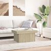 vidaXL Coffee Table Sonoma oak Engineered wood 39.4 x 21.7 x 15.7 in