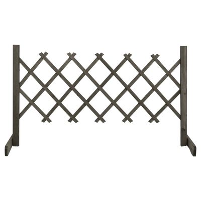 vidaXL Garden Trellis Fence Gray 47.2"x23.6" Solid Firwood