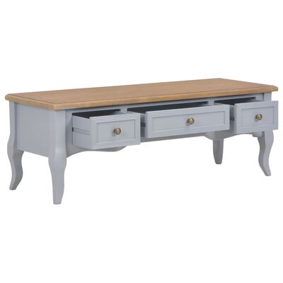 vidaXL TV Stand Gray 39.4"x13.8"x13.8" Wood