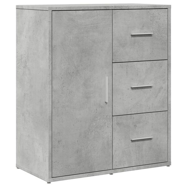 vidaXL Sideboard Concrete grey Engineered wood Medium Sideboard