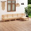 vidaXL Garden Lounge Set Natural Wood Solid Pinewood 5 Piece Set Modular