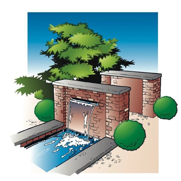 Ubbink Pond Waterfall Stainless Steel 304 Stainless Steel 11.8 in