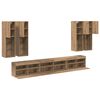 vidaXL TV Wall Cabinet Set 7 pcs Artisan Oak Engineered Wood