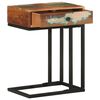 vidaXL Side Table Natural wood Solid Reclaimed Wood Compact Side Table