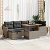 vidaXL Garden Sofa Set Grey