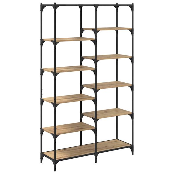 vidaXL Bookshelf artisan oak 100 x 32 x 170 cm Engineered wood