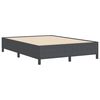vidaXL Bed Frame Dark gray 55.1" x 78.7" Corduroy fabric