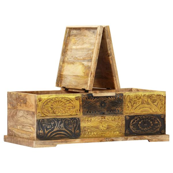 vidaXL Coffee Table Brown Solid mango wood Medium Coffee Table