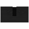 vidaXL Bathroom Sink Cabinet Black Oak 22.83 x 12.99 x 23.62 in