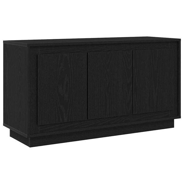 vidaXL Sideboard Black Oak 40.16 x 13.78 x 21.65 in Engineered Wood