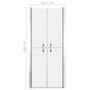 vidaXL Shower Door Frosted ESG 28"x74.8"